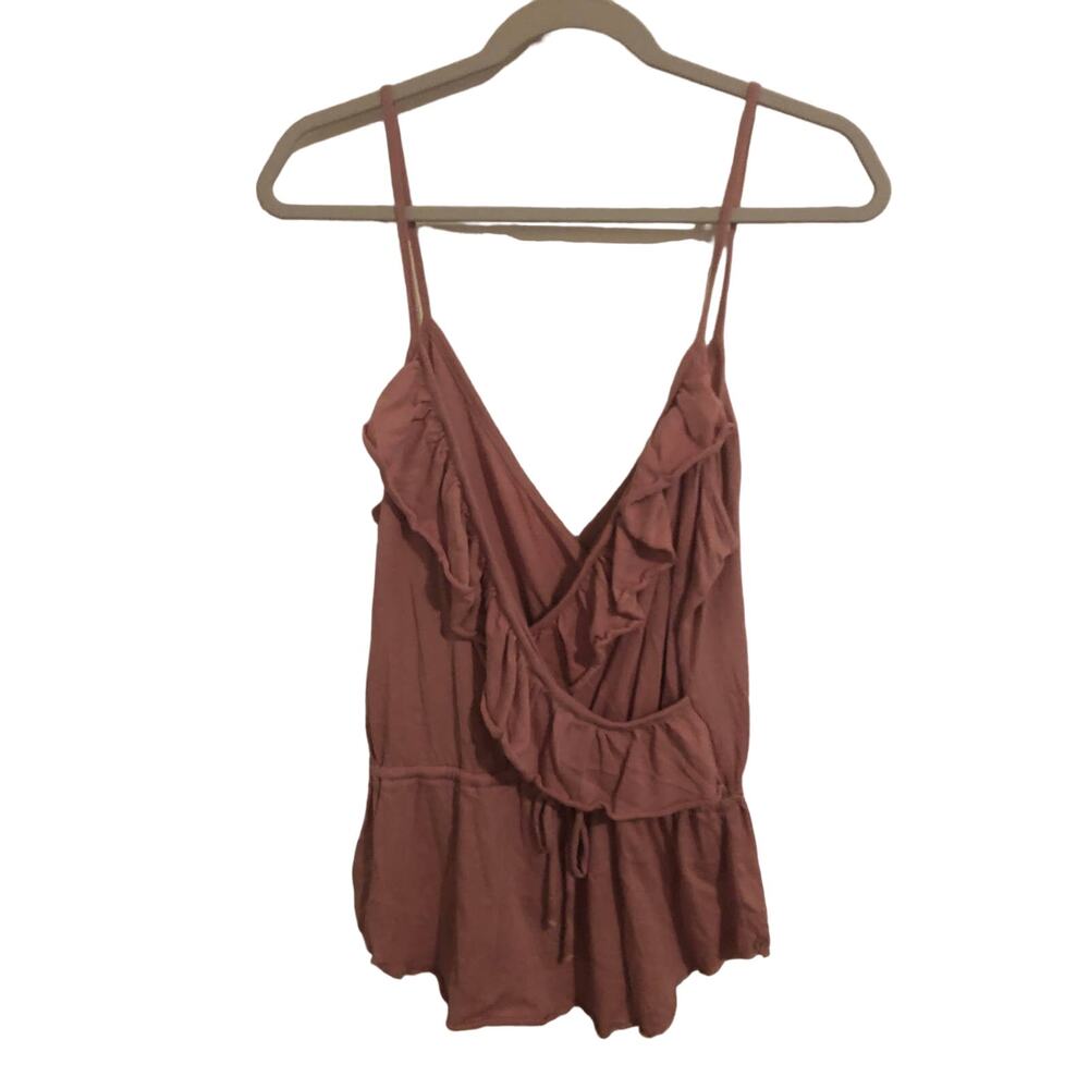 Chaser ruffle surplice cami NWT